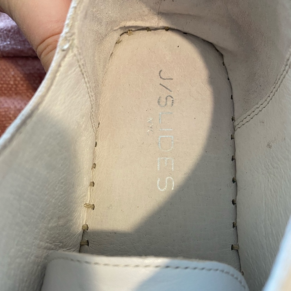 JSlides Ryan white leather espadrille sneakers 10 - Picture 6 of 7